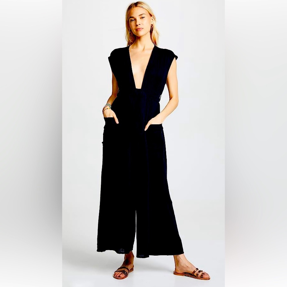 Mara Hoffman Swim Whitney Jumpsuit black XS